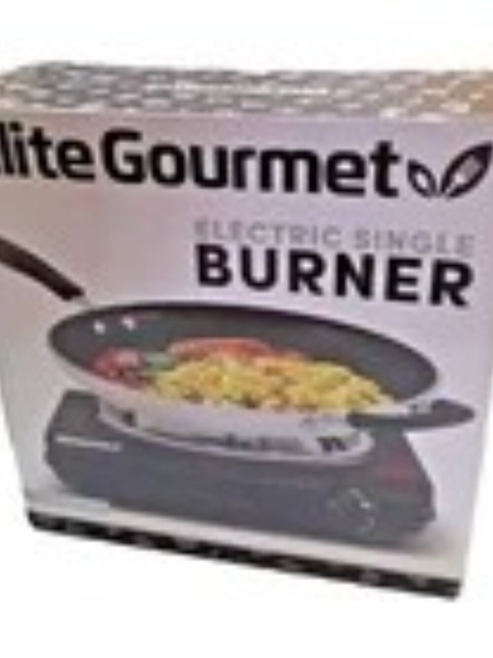 Elite Gourmet ESB100B Countertop Single Coiled Burner Electric Hot Plate,
